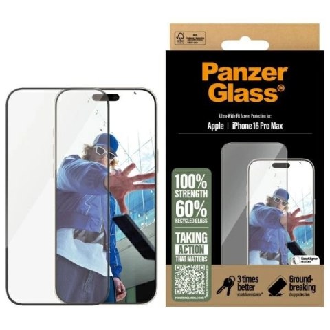 Szkło hartowane PanzerGlass Screen Protector Ultra-Wide Fit na iPhone 16 Pro Max Szkło hartowane PanzerGlass Screen Protector Ultra-Wide Fit na iPhone 16 Pro Max