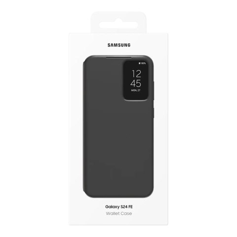 Etui Samsung Smart View Wallet EF-ZS721CBEGWW do Samsung Galaxy S24 FE - czarne Etui Samsung Smart View Wallet EF-ZS721CBEGWW do Samsung Galaxy S24 FE - czarne