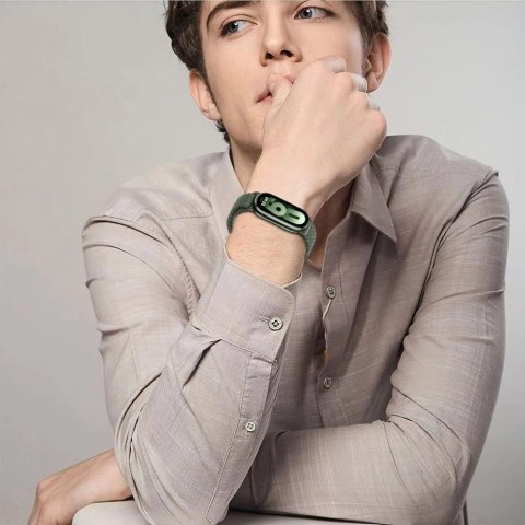 Pasek Tech-Protect NylonMag na Xiaomi Smart Band 8 / 9 / NFC - różowy Pasek Tech-Protect NylonMag na Xiaomi Smart Band 8 / 9 / NFC - różowy