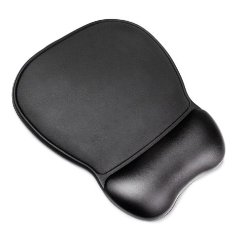 Podkładka pod myszkę Wozinsky ergonomiczna z poduszką na nadgarstek żelowa eco skóra duża antypoślizgowa - czarna Podkładka pod myszkę Wozinsky ergonomiczna z poduszką na nadgarstek żelowa eco skóra duża antypoślizgowa - czarna