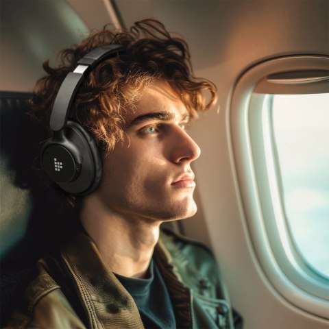 Słuchawki bezprzewodowe Tronsmart Sounfii Q20 ANC nauszne Bluetooth 5.3 - czarne