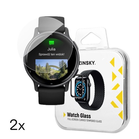 Szkło hartowane Wozinsky Full Glue do Garmin Vivoactive 5 (2 szt.) Szkło hartowane Wozinsky Full Glue do Garmin Vivoactive 5 (2 szt.)