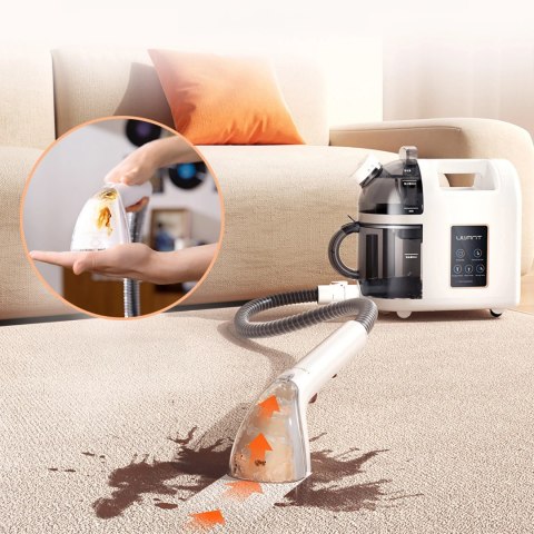 Odkurzacz piorący UWANT B200 12000Pa 1900W z funkcją czyszczenia parowego Deep Cleaning - biały