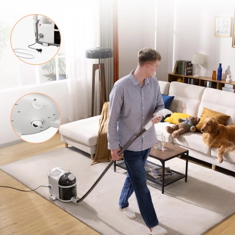 Odkurzacz piorący UWANT B200 12000Pa 1900W z funkcją czyszczenia parowego Deep Cleaning - biały