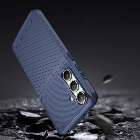 Thunder Case etui do Samsung Galaxy S24 FE silikonowy pancerny pokrowiec - niebieskie