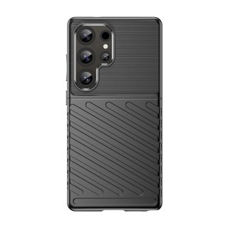 Thunder Case etui do Samsung Galaxy S25 Ultra silikonowy pancerny pokrowiec - czarne