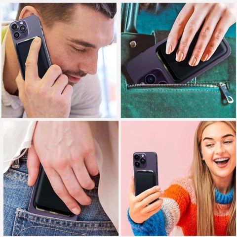Etui Tech-Protect MagWallet Magsafe na karty - czarne Etui Tech-Protect MagWallet Magsafe na karty - czarne