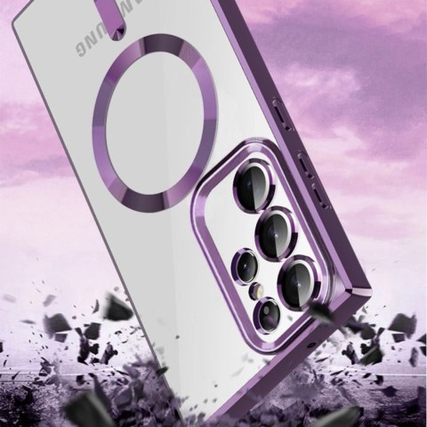 Etui Wozinsky Electroplated Magsafe na Samsung Galaxy S24 FE - czarne