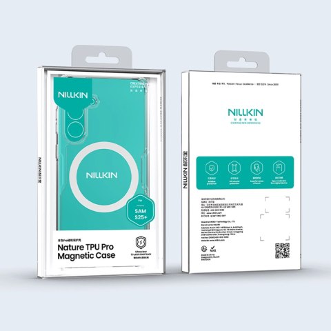 Etui Nillkin Nature TPU Pro Magnetic Case z MagSafe na Samsung S25 - białe