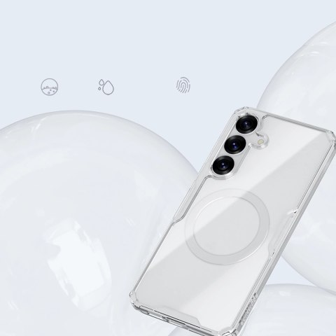 Etui Nillkin Nature TPU Pro Magnetic Case z MagSafe na Samsung S25+ - białe