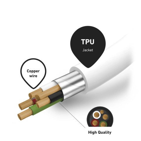 Kabel SBS TECABLELIGTC1W USB-C - Lightning z certyfikatem MFi, 1m - biały