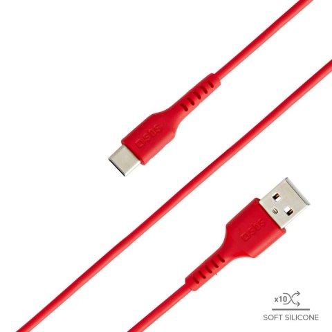 Kabel SBS TECABLEMICROC15R USB-A - USB-C 1,5 m - czerwony Kabel SBS TECABLEMICROC15R USB-A - USB-C 1,5 m - czerwony