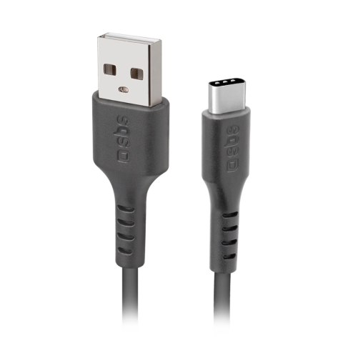 Kabel SBS TECABLETC220K USB-A - USB-C 2 m - czarny Kabel SBS TECABLETC220K USB-A - USB-C 2 m - czarny