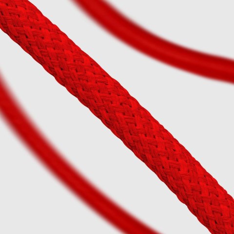 Kabel SBS TECABLETISSUETCCR USB-C - USB-C 1,5m 60 W w oplocie - czerwony