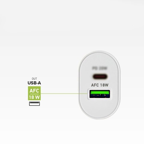 Ładowarka sieciowa SBS TETRPD20W 20W USB-A USB-C z Power Delivery - biała
