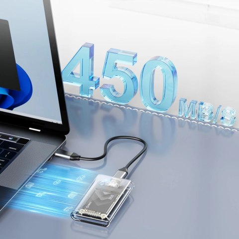 Kieszeń dyskowa Orico TC10-MS MSATA USB-C 3.2 5Gb/s - przezroczysta Kieszeń dyskowa Orico TC10-MS MSATA USB-C 3.2 5Gb/s - przezroczysta