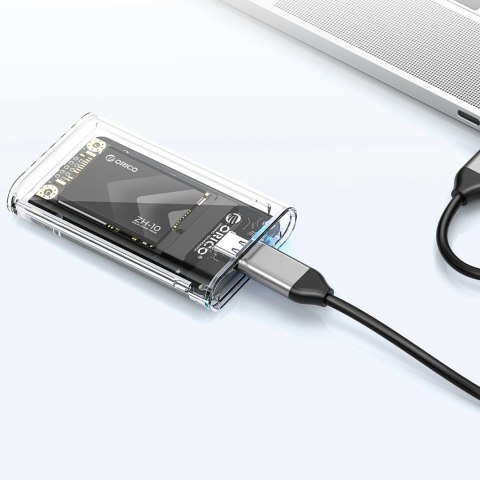 Kieszeń dyskowa Orico TC10-MS MSATA USB-C 3.2 5Gb/s - przezroczysta Kieszeń dyskowa Orico TC10-MS MSATA USB-C 3.2 5Gb/s - przezroczysta