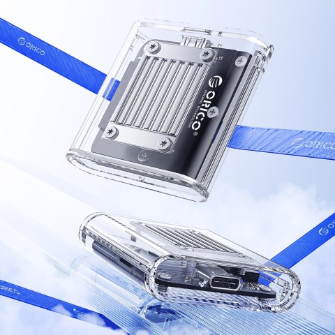 Kieszeń dyskowa Orico TC20-M2-10G M.2 NVME USB-C 3.2 - przezroczysta Kieszeń dyskowa Orico TC20-M2-10G M.2 NVME USB-C 3.2 - przezroczysta