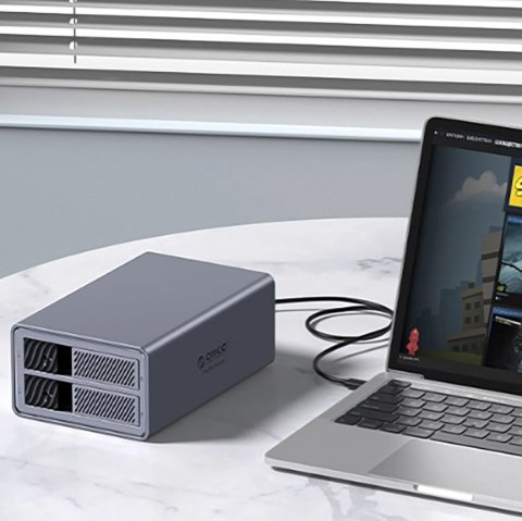 Macierz dyskowa Orico 9828RU3 2 Big DAS Solution ProRAID na 2 dyski 2,5"/3.5" SATA HDD/SSD z kontrolerem RAID - szara