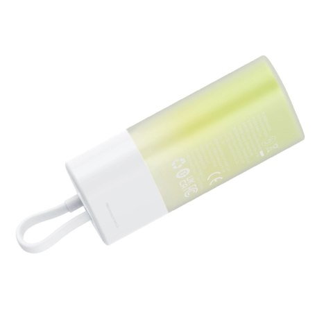 Powerbank Baseus Popsicle 5200mAh 20W z wbudowanym kablem Lightning (+ biały kabel Baseus Simple USB-C - USB-C 60W/20V/3A/30cm) Powerbank Baseus Popsicle 5200mAh 20W z wbudowanym kablem Lightning (+ biały kabel Baseus Simple USB-C - USB-C 60W/20V/3A/30cm)