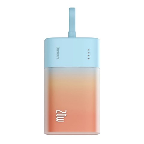Powerbank Baseus Popsicle 5200mAh 20W z wbudowanym kablem Lightning (+ biały kabel Baseus Simple USB-C - USB-C 60W/20V/3A/30cm) Powerbank Baseus Popsicle 5200mAh 20W z wbudowanym kablem Lightning (+ biały kabel Baseus Simple USB-C - USB-C 60W/20V/3A/30cm)