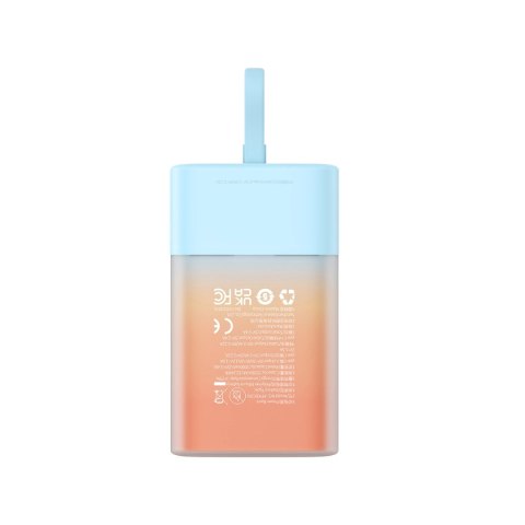 Powerbank Baseus Popsicle 5200mAh 20W z wbudowanym kablem Lightning (+ biały kabel Baseus Simple USB-C - USB-C 60W/20V/3A/30cm) Powerbank Baseus Popsicle 5200mAh 20W z wbudowanym kablem Lightning (+ biały kabel Baseus Simple USB-C - USB-C 60W/20V/3A/30cm)
