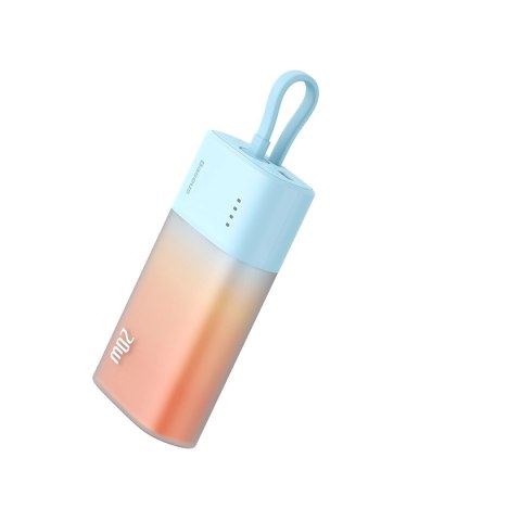 Powerbank Baseus Popsicle 5200mAh 20W z wbudowanym kablem Lightning (+ biały kabel Baseus Simple USB-C - USB-C 60W/20V/3A/30cm) Powerbank Baseus Popsicle 5200mAh 20W z wbudowanym kablem Lightning (+ biały kabel Baseus Simple USB-C - USB-C 60W/20V/3A/30cm)