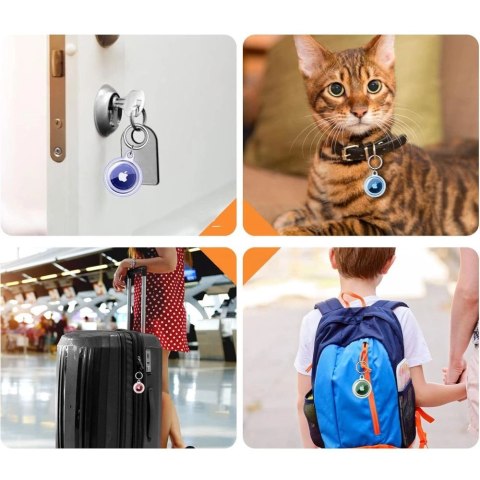 Etui Tech-Protect Icon 4-pack na Apple AirTag - przezroczyste Etui Tech-Protect Icon 4-pack na Apple AirTag - przezroczyste