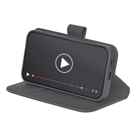 Etui z ekoskóry Puro Booklet Case z klapką i portfelem do Samsung Galaxy S25 - czarne