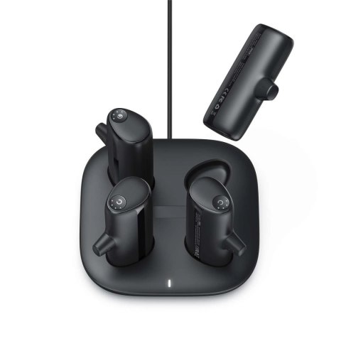 Zestaw 4 powerbanków Veger W007CK 5000mAh (2x Lightning + 2x USB-C) ze stacją ładującą - czarny