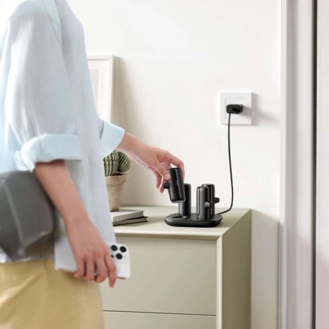 Zestaw 4 powerbanków Veger W007CK 5000mAh (2x Lightning + 2x USB-C) ze stacją ładującą - czarny