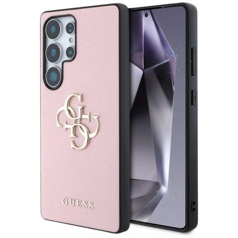Etui Guess Grained Big 4G Logo Small Classic Logo do Samsung Galaxy S25 Ultra różowy Etui Guess Grained Big 4G Logo Small Classic Logo do Samsung Galaxy S25 Ultra różowy