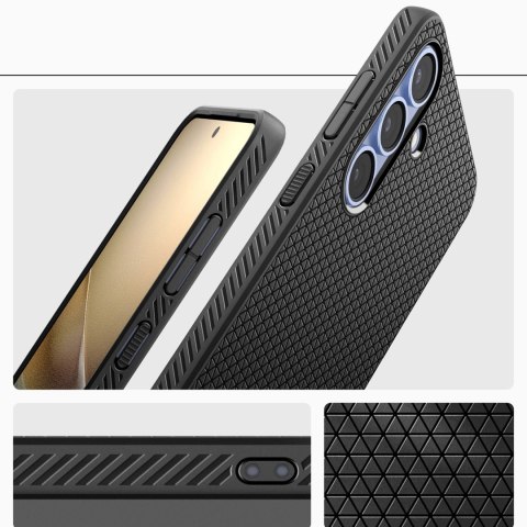 Etui Spigen Liquid Air na Samsung Galaxy S25 - czarny-mat Etui Spigen Liquid Air na Samsung Galaxy S25 - czarny-mat