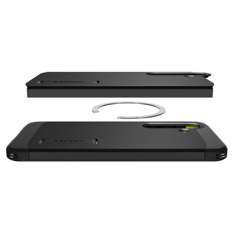 Etui Spigen Tough Armor MagSafe na Samsung Galaxy S25+ - czarne Etui Spigen Tough Armor MagSafe na Samsung Galaxy S25+ - czarne