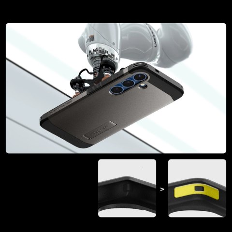 Etui Spigen Tough Armor MagSafe na Samsung Galaxy S25+ - szare Etui Spigen Tough Armor MagSafe na Samsung Galaxy S25+ - szare