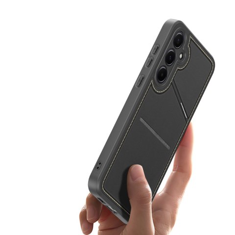 Etui Dux Ducis Rafi II na Samsung Galaxy S25+ z podstawką i portfelem - czarne