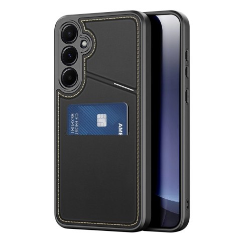 Etui Dux Ducis Rafi II na Samsung Galaxy S25+ z podstawką i portfelem - czarne