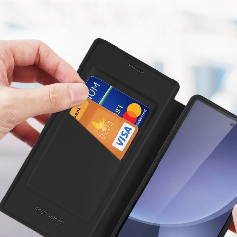 Etui Dux Ducis Skin X Pro na Samsung Galaxy S25 Ultra z MagSafe i portfelem - czarne Etui Dux Ducis Skin X Pro na Samsung Galaxy S25 Ultra z MagSafe i portfelem - czarne
