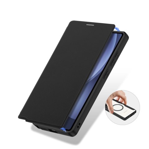 Etui Dux Ducis Skin X Pro na Samsung Galaxy S25 Ultra z MagSafe i portfelem - czarne Etui Dux Ducis Skin X Pro na Samsung Galaxy S25 Ultra z MagSafe i portfelem - czarne