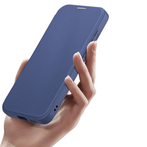 Etui Dux Ducis Skin X Pro na Samsung Galaxy S25+ z MagSafe i portfelem - niebieskie