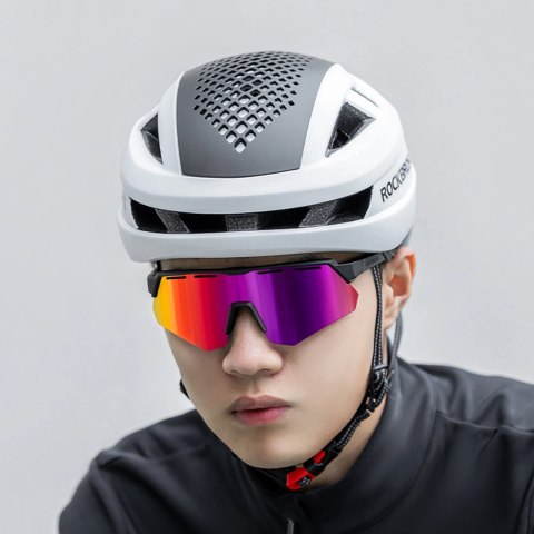 Okulary rowerowe Rockbros polaryzacyjne z ochroną UV i wkładką korekcyjną - szare Okulary rowerowe Rockbros polaryzacyjne z ochroną UV i wkładką korekcyjną - szare