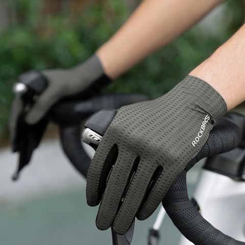 Rękawiczki rowerowe Rockbros oddychające, pełne, rozmiar: XL - zielone Rękawiczki rowerowe Rockbros oddychające, pełne, rozmiar: XL - zielone