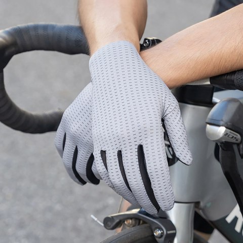Rękawiczki rowerowe Rockbros oddychające, pełne, rozmiar: M - zielone Rękawiczki rowerowe Rockbros oddychające, pełne, rozmiar: M - zielone