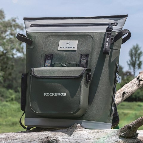 Plecak termiczny Rockbros z izolacją 18l ergonomiczny - zielony