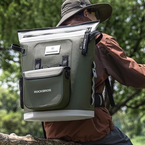 Plecak termiczny Rockbros z izolacją 18l ergonomiczny - zielony