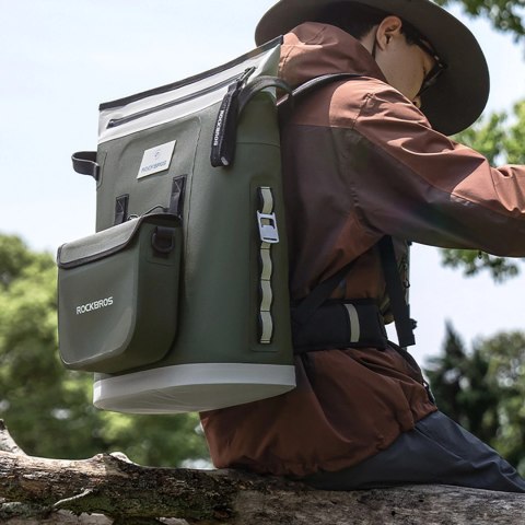 Plecak termiczny Rockbros z izolacją 18l ergonomiczny - zielony