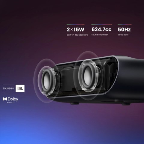 Projektor multimedialny Yaber K300s laserowy RGB FullHD 1080p z głośnikami JBL - czarny Projektor multimedialny Yaber K300s laserowy RGB FullHD 1080p z głośnikami JBL - czarny