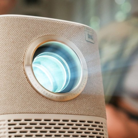 Projektor multimedialny Yaber T2 Plus LCD FullHD 1080p z głośnikami JBL - beżowy
