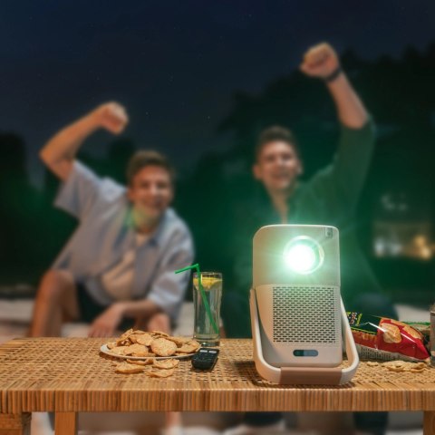 Projektor multimedialny Yaber T2 Plus LCD FullHD 1080p z głośnikami JBL - beżowy