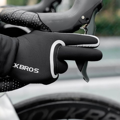 Rękawiczki rowerowe Rockbros pełne, wodoodporne, rozmiar: L/XL - czarne Rękawiczki rowerowe Rockbros pełne, wodoodporne, rozmiar: L/XL - czarne